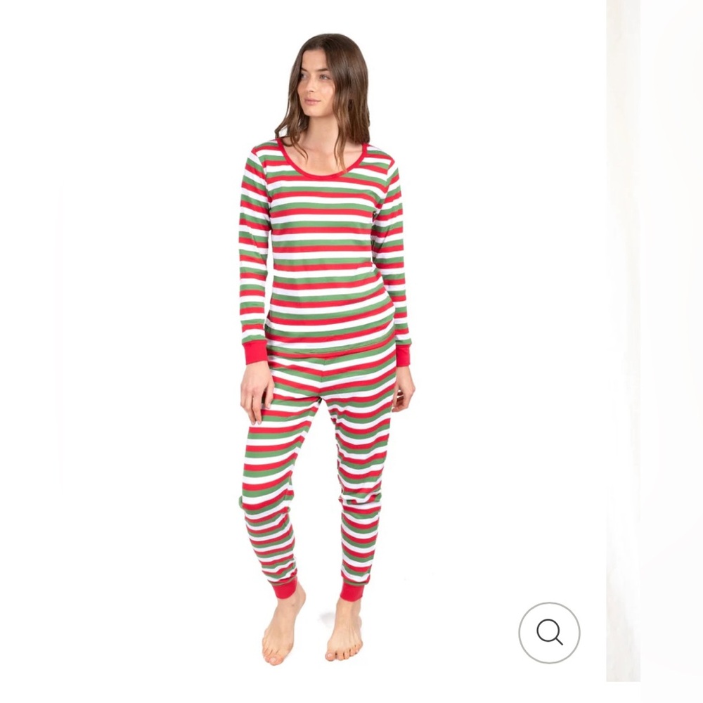 NWT Leveret red, green and white pajamas- women XS